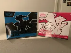 Pokemon TCG Black Bolt and White Flare ETBs Pokemon Center Exclusive Bundle Of 2 - Image 1
