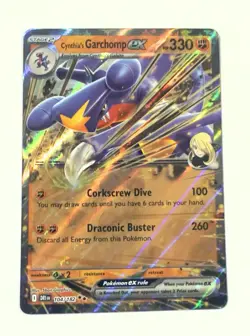 Pokemon - Destined Rivals - Cynthia's Garchomp EX 104/182 - Double Rare Holo NM - Image 1