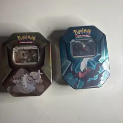 Pokemon TCG Tins Lot of 2 New Factory Sealed - Image 1