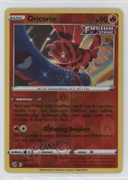 Oricorio Reverse Foil Pokemon Sword & Shield Fusion Strike #042 5f2 - Image 1