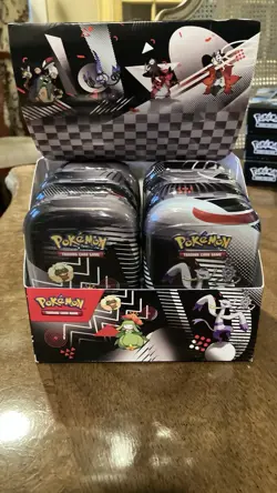 Pokemon SV10.5 Black Bolt & White Flare Unova Mini Tin Display - NEW SEALED! Set - Image 3