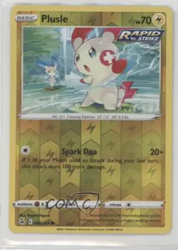 Plusle Reverse Foil Pokemon Sword & Shield Fusion Strike #089 15zf - Image 1
