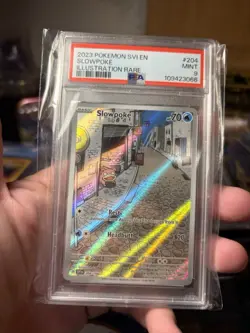 2023 POKEMON SVI EN-SCARLET & VIOLET ILLUSTRATION RARE #204 SLOWPOKE PSA 9 - Image 1