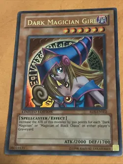 Yugioh! TCG Dark Magician Girl RDS-ENSE2 Ultra Rare Limited Edition - Image 1