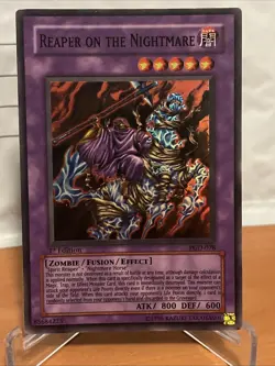 YUGIOH! REAPER ON THE NIGHTMARE PGD-078 1ST Edition 1996 Holo Foil - Image 1