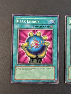 Yugioh TCG - 2x Dark Energy - SDK-020 - LP - Vintage - Spell - 2002 - Kaiba - Image 3