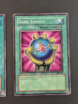 Yugioh TCG - 2x Dark Energy - SDK-020 - LP - Vintage - Spell - 2002 - Kaiba - Image 4
