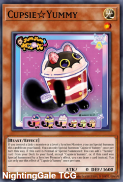Yugioh! Cupsy☆Yummy *COLLECTOR'S RARE *Justice Hunters JUSH-EN016 PREORDER - Image 1