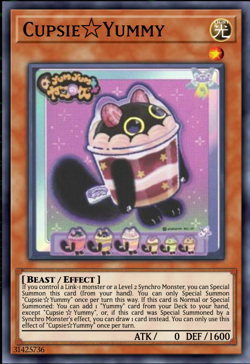 Yugioh! Cupsy☆Yummy *STARLIGHT RARE *Justice Hunters JUSH-EN016 - Image 1