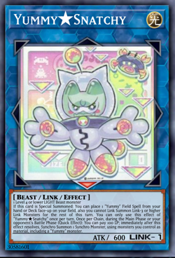 Yugioh! Yummy⭐Snatchy *STARLIGHT RARE* Justice Hunters JUSH-EN022 - Image 1
