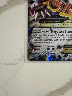 Mega M Aggron EX Primal Clash Holo Ultra Rare Card 94/160 - Image 2
