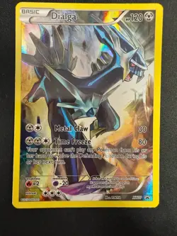 Dialga XY77 Full Art Holo Ultra Rare Black Star Promo Pokemon TCG Card - Image 2