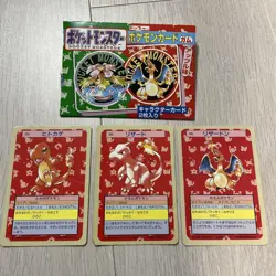 Charizard Topsun Blue Back 004 005 006 Nintendo JP Pokemon card set 1995 - Image 1
