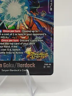 Dragon Ball Legends Card Son Goku/Bardock FS09-08 SR Gold Foil - Image 4