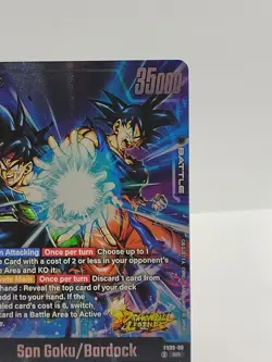 Dragon Ball Legends Card Son Goku/Bardock FS09-08 SR Gold Foil - Image 5