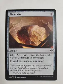 MTG Magic The Gathering Card Meteorite Artifact Dominaria United 2022 - Image 1