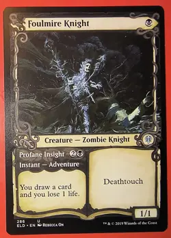 MAGIC, MTG: FOULMIRE KNIGHT, #286 REGULAR FINISH ELD. PLAYED - Image 1