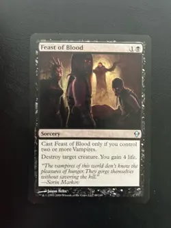 Mtg Feast of Blood Zendikar Regular Uncommon 88/249 - Image 1
