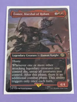 MTG: The Lord of the Rings: Eomer, Marshal of Rohan Borderless Foil #0428 - NM - Image 1