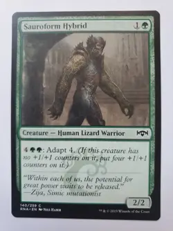 MTG Magic The Gathering Card Sauroform Hybrid Creature Human Lizard Warrior - Image 1
