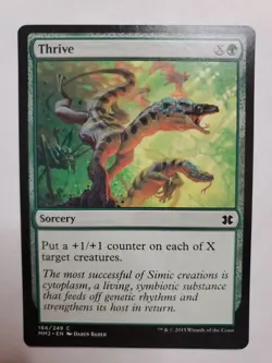 MTG Magic The Gathering Card Thrive Green Sorcery Fate Reforged 2015 - Image 1
