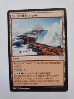 MTG Magic The Gathering Card Surtland Frostpyre Land Kaldheim 2021 - Image 1