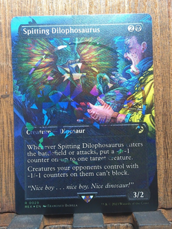 MTG Spitting Dilophosaurus ( EMBLEM ) Universes Beyond: Jurassic World LCI NM❤ - Image 2