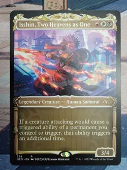 Isshin, Two Heavens as One (Showcase) #328 NM Kamigawa Neon Dynasty Magic MTG - Image 1