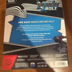 Pokemon Scarlet & Violet Black Bolt Binder Collection (SEALED) - Image 3