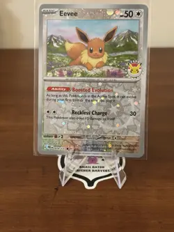 Eevee - (Pokemon Day 2025) (Reverse Cosmos Holo) 074/131 Reverse Holo - Image 1