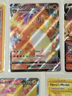 Pokemon 21 Card Lot Vivid Voltage Charizard Vmax Pikachu Full Art Secret Rare - Image 2