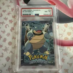 1999 Pokemon Topps Movie Edition Blastoise #E9 PSA 8 - Image 1