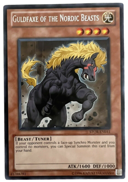 YuGiOh! - Guldfaxe of the Nordic Beasts - Rare - Image 1