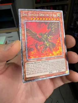 The Winged Dragon Of Ra Platinum Secret Rare RA03-EN137 Yugioh - Image 2