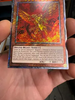The Winged Dragon Of Ra Platinum Secret Rare RA03-EN137 Yugioh - Image 4
