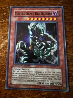 Masked Beast Des Gardius TAEV-ENSE1 - Super Rare Limited Edition - Yugioh - NM - Image 1