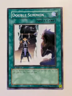 1ST EDITION DOUBLE SUMMON 1996 5DS1-EN029 YUGIOH CARD LP - Image 1