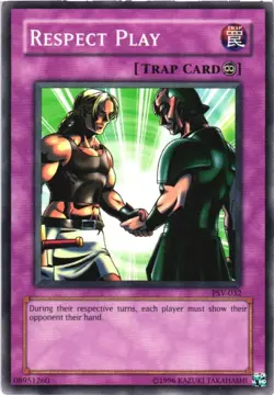 Yugioh Respect Play Trap Card PSV-032 1996 Trading Card Game - Image 1