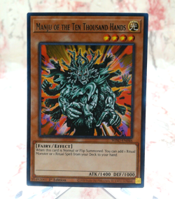Yugioh - Manju Of The Ten Thousand Hands WISU-EN046 Rare - NM/M - Image 1