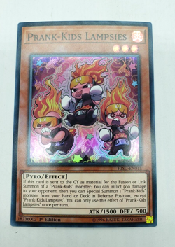 Yugioh - Prank-Kids Lampsies HISU-EN015 Super Rare 1st Edition - NM/M - Image 1