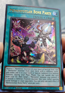 Yugioh Mementotlan Bone Party VASM-EN009 Ultra Rare Valiant Smashers - LP - Image 2