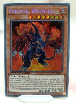 Yugioh - Volcanic Doomfire SGX1-ENH01 1st Edition Secret Rare - NM/M - Image 1