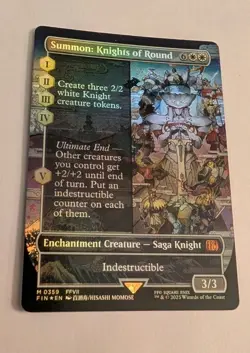 Summon: Knights of Round (Borderless) Final Fantasy Foil - Image 1