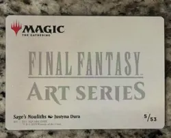 MTG Final Fantasy Art Series 8 Card Lot - Image 4