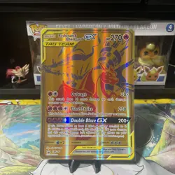 Pokemon Card English Reshiram & Charizard GX Promo SM247 Jumbo Card 2021 #2 - Image 1
