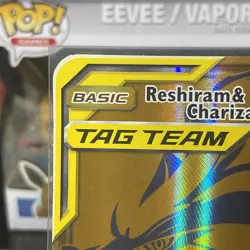 Pokemon Card English Reshiram & Charizard GX Promo SM247 Jumbo Card 2021 #2 - Image 2