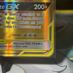 Pokemon Card English Reshiram & Charizard GX Promo SM247 Jumbo Card 2021 #2 - Image 4