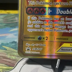 Pokemon Card English Reshiram & Charizard GX Promo SM247 Jumbo Card 2021 #2 - Image 5