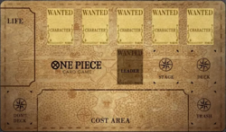 One Piece Playmat With Zones OPCG TCG Card Game PlayMat 24x14in Standard Size - Image 1