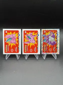 Nidoran Nidorino Nidoking Cracked Ice Holo Who’s That Pokemon Card Set Peru - Image 1